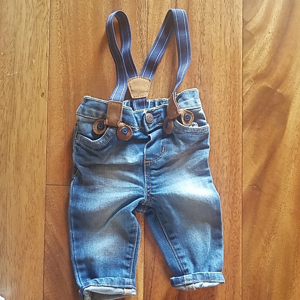 OshKosh jeans with suspenders